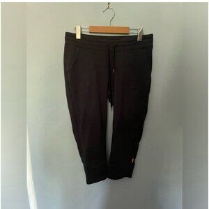 Lucy Athletic Capris Black Compression Cropped Pants Women’s Gym Medium